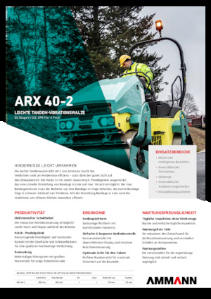 Тандемні вібраційні дорожні катки Ammann ARX 40 -2