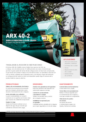 Тандемні вібраційні дорожні катки Ammann ARX 40 -2