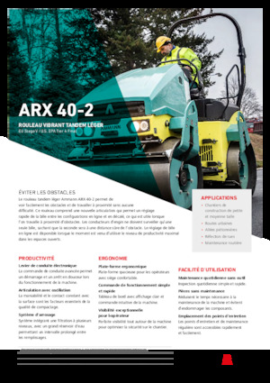 Тандемні вібраційні дорожні катки Ammann ARX 40-2