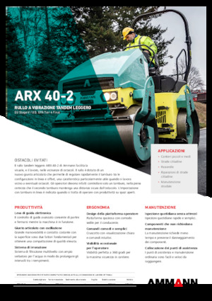 Тандемні вібраційні дорожні катки Ammann ARX 40-2