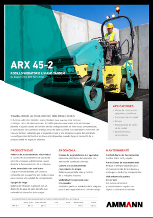 Тандемні вібраційні дорожні катки Ammann ARX 45-2