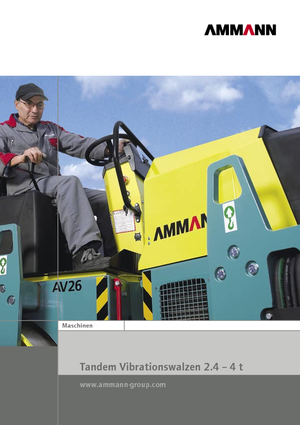 Тандемні вібраційні дорожні катки Ammann AV 33