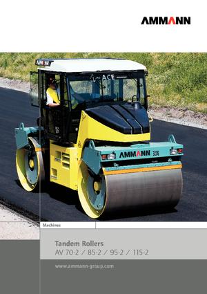 Тандемні вібраційні дорожні катки Ammann AV 95-2