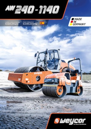 Тандемні вібраційні дорожні катки weycor AW 240