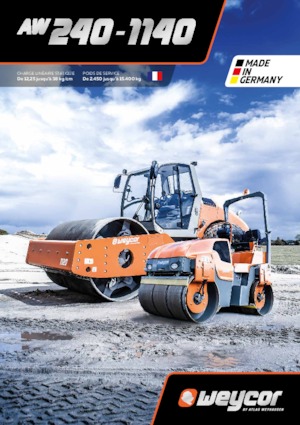 Тандемні вібраційні дорожні катки weycor AW 240