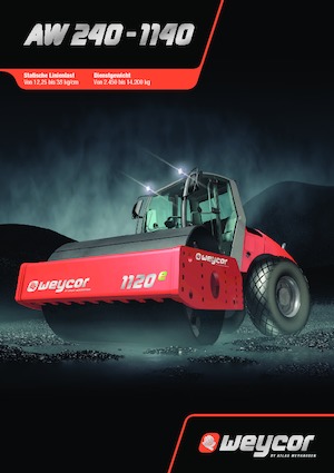 Тандемні вібраційні дорожні катки weycor AW 240