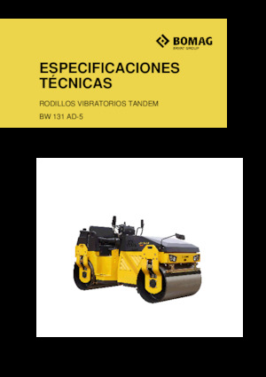 Тандемні вібраційні дорожні катки Bomag BW 131 AD-5