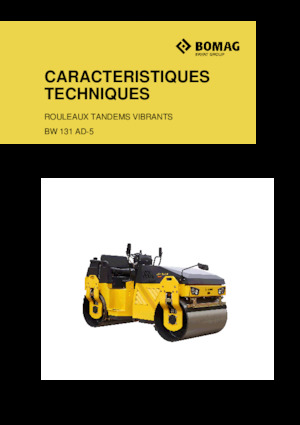 Тандемні вібраційні дорожні катки Bomag BW 131 AD-5