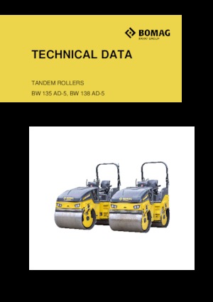 Тандемні вібраційні дорожні катки Bomag BW 138 AD-5