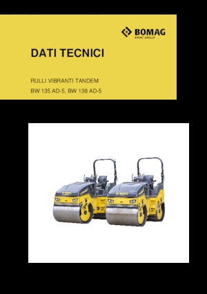 Тандемні вібраційні дорожні катки Bomag BW 138 AD-5