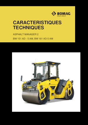 Тандемні вібраційні дорожні катки Bomag BW 161 AD-5 AM