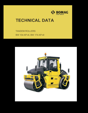 Тандемні вібраційні дорожні катки Bomag BW 154 AP-4I