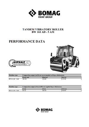 Тандемні вібраційні дорожні катки Bomag BW 161 AD-5 AM