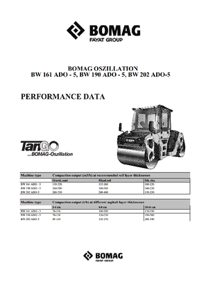 Тандемні вібраційні дорожні катки Bomag BW 161 ADO-5