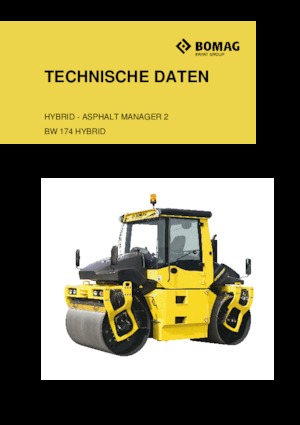 Тандемні вібраційні дорожні катки Bomag BW 174 AP 4 AM Hybrid