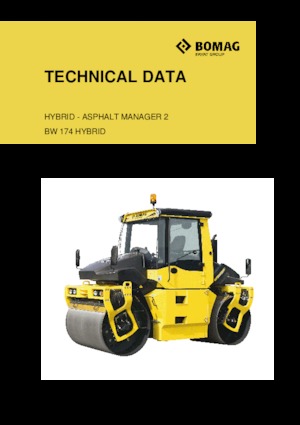 Тандемні вібраційні дорожні катки Bomag BW 174 AP 4 AM Hybrid