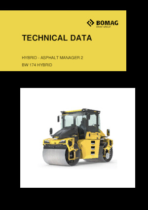 Тандемні вібраційні дорожні катки Bomag BW 174 AP-5 AM Hybrid