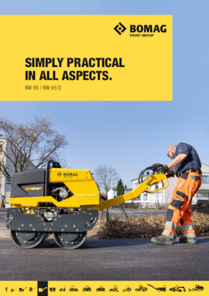 Тандемні вібраційні дорожні катки Bomag BW 65