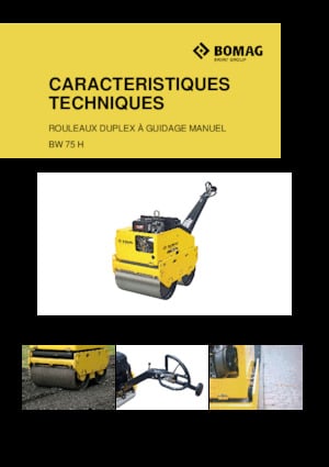 Тандемні вібраційні дорожні катки Bomag BW 65 H