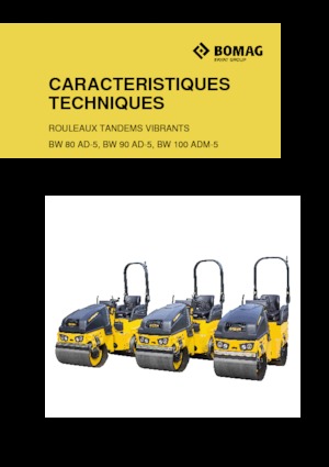 Тандемні вібраційні дорожні катки Bomag BW 100 ADM-5