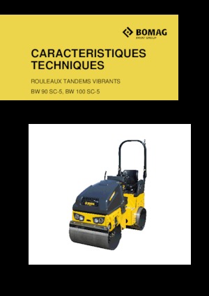 Тандемні вібраційні дорожні катки Bomag BW 100 SC-5
