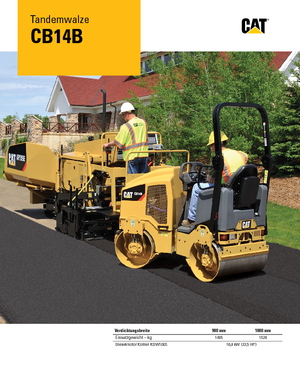 Тандемні вібраційні дорожні катки Caterpillar CB14B