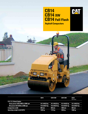 Тандемні вібраційні дорожні катки Caterpillar CB14