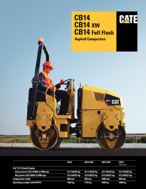 Тандемні вібраційні дорожні катки Caterpillar CB14