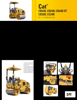 Тандемні вібраційні дорожні катки Caterpillar CB24B