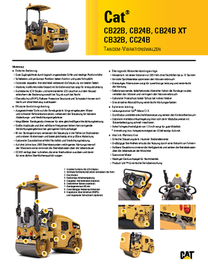 Тандемні вібраційні дорожні катки Caterpillar CB24B
