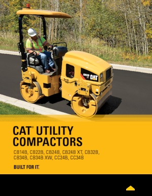 Тандемні вібраційні дорожні катки Caterpillar CB24B