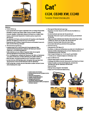Тандемні вібраційні дорожні катки Caterpillar CB34B
