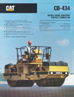 Тандемні вібраційні дорожні катки Caterpillar CB-434