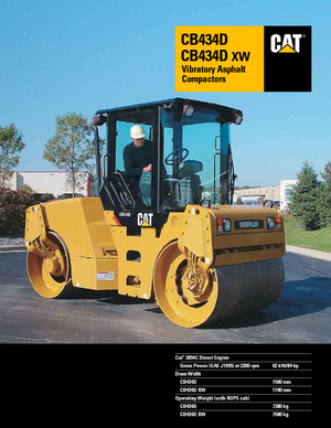 Тандемні вібраційні дорожні катки Caterpillar CB434D