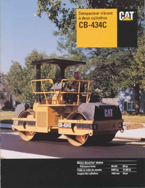 Тандемні вібраційні дорожні катки Caterpillar CB-434C