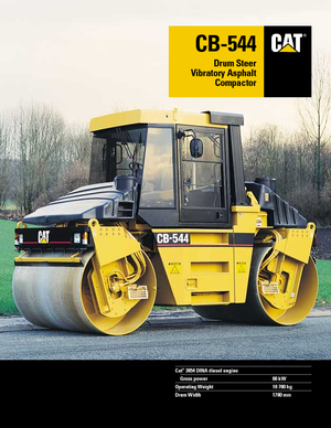 Тандемні вібраційні дорожні катки Caterpillar CB 544