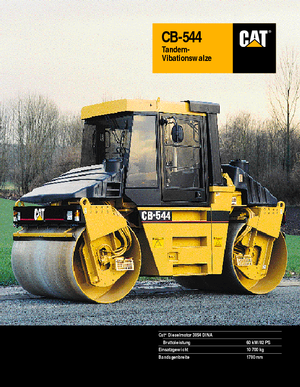 Тандемні вібраційні дорожні катки Caterpillar CB 544