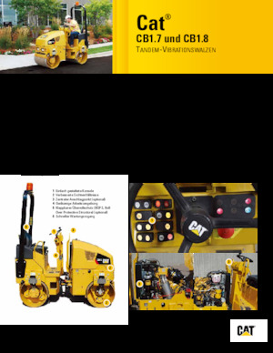 Тандемні вібраційні дорожні катки Caterpillar CB1.8
