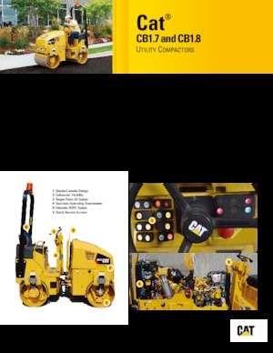 Тандемні вібраційні дорожні катки Caterpillar CB1.7