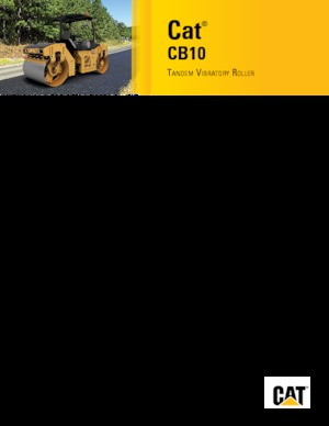 Тандемні вібраційні дорожні катки Caterpillar CB10