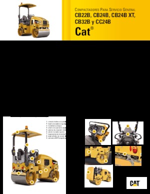 Тандемні вібраційні дорожні катки Caterpillar CB24B