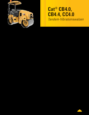 Тандемні вібраційні дорожні катки Caterpillar CC4.0