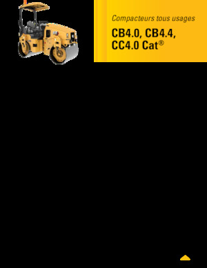 Тандемні вібраційні дорожні катки Caterpillar CC4.0