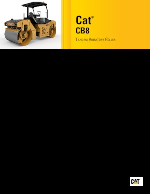 Тандемні вібраційні дорожні катки Caterpillar CB8
