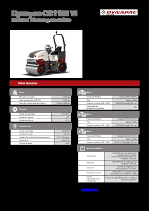 Тандемні вібраційні дорожні катки Dynapac CC 1100 VI
