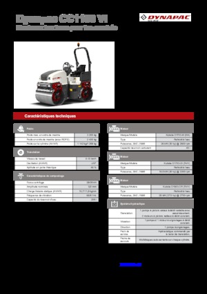 Тандемні вібраційні дорожні катки Dynapac CC 1100 VI