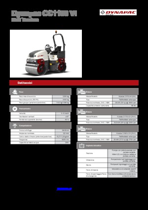 Тандемні вібраційні дорожні катки Dynapac CC 1100 VI