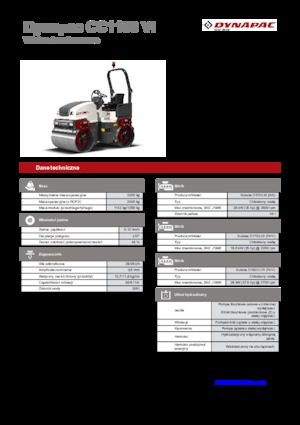 Тандемні вібраційні дорожні катки Dynapac CC 1100 VI