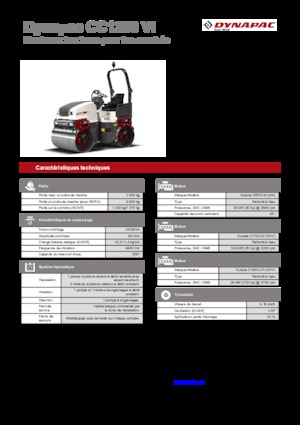 Тандемні вібраційні дорожні катки Dynapac CC 1200 VI