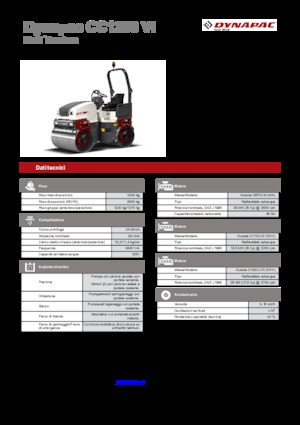 Тандемні вібраційні дорожні катки Dynapac CC 1200 VI 